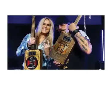 Lita Ford Cigar Box Guitars