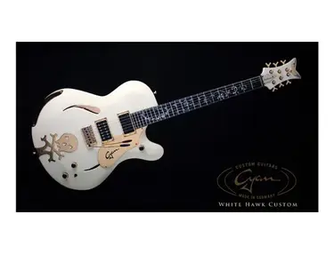 Cyan Guitars White Hawk