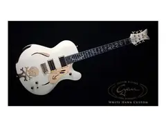 Cyan Guitars White Hawk