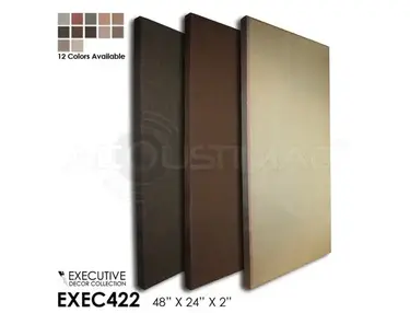 Acoustimac 48"x24"x2" Executive Acoustic Panels
