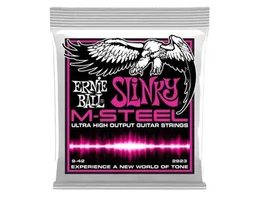 Ernie Ball M-Steel Super Slinky Guitar Strings (9-42)