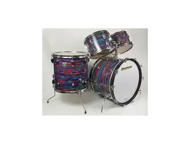1972 Ludwig Psychedelic Red Rock Duo