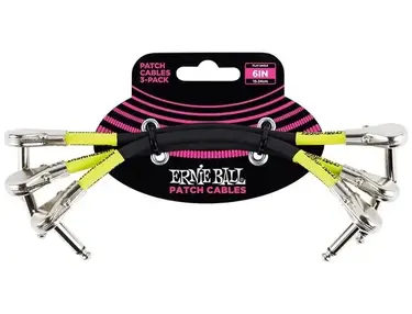 Ernie Ball 6" Flat Angle / Angle Patch Cable