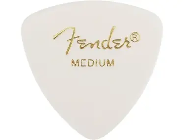 Fender 346 Medium Celluloid Picks - White