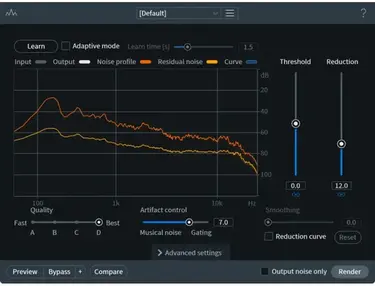 iZotope RX 7 Spectral De-noise