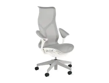 Herman Miller Cosm High Back Leaf Arms Studio White