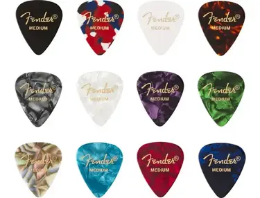 Fender 351 Celluloid Medley 12-pack