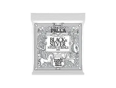 Ernie Ball 2406 Ernesto Palla Black and Silver Nylon Classical Guitar Strings