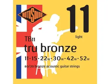 Rotosound TB11 Tru Bronze Acoustic Guitar Strings (11-52)