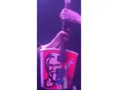 Custom KFC Bucket Guitar main image