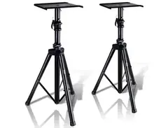 Pyle Dual Studio Monitor Speaker Stand Mounts (Universal Device Stands) main image