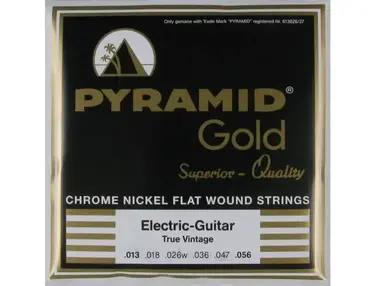 Pyramid Electric Guitar Chrome-Nickel Flat Wound, .013 - .056, 413 100