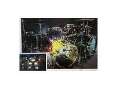 DW Acrylic Olympics Drum Kit