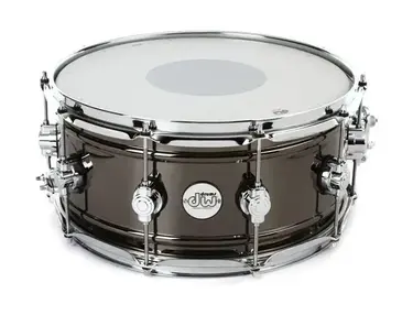 DW Design Series Snare Drum - 6.5" x 14" Black Nickel Over Brass