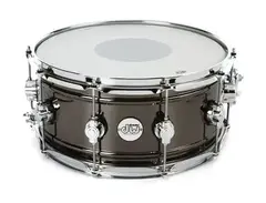 DW Design Series Snare Drum - 6.5" x 14" Black Nickel Over Brass