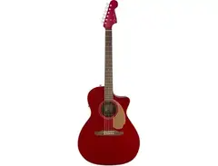 Fender Malibu California Series Acoustic Guitar (Red Sparkle)
