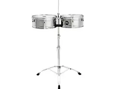 Meinl LC1STS Artist Series Luis Conte Signature Timbales - Stainless Steel
