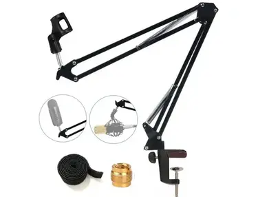 Tencro Professional Microphone Suspension Boom Scissor Arm Stand