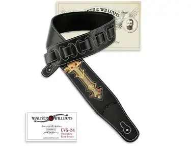 Walker and Williams pro guitar straps
