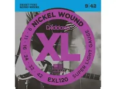 D'Addario EXL120-3D Nickel Wound 09-42 Electric Guitar Strings