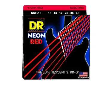 DR Strings HiDef Red Neon Medium 10-46