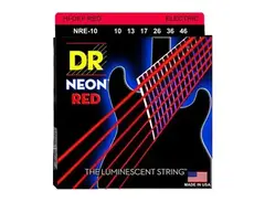 DR Strings HiDef Red Neon Medium 10-46