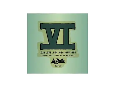 La Bella 767-6F Stainless Steel Flat Wound