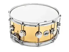 DW 14"x6,5" Polished Brass Snare Drum
