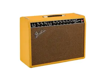 Fender '65 Deluxe Reverb 22W 1x12 Tube Guitar Combo Amp Limited Edition Pine Tweed
