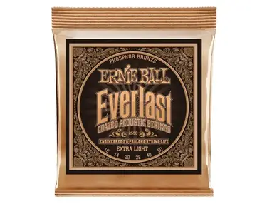 Ernie Ball Everlast Phosphor Bronze Acoustic Guitar Strings (10-50)