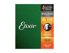 Elixir Electric Bass NPS Nanoweb Light-Medium 45-105