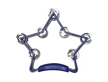Precision Audio Star Tambourine  - Purple