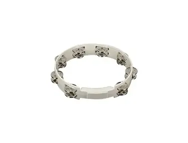RythmTech True Colors Tambourine TC4020 - White