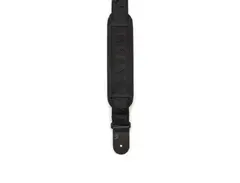 D'Addario 50B01-PD Nylon Woven Guitar Strap, Black Satin with Pad