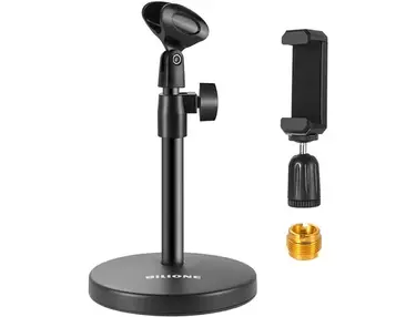 Bilione 3 in 1 Multi-Function Desktop Microphone Stand