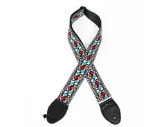 souldier guitar strap clapton white black / vintage style woven ace jimi hendrix