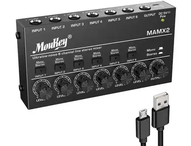 Moukey Ultra Low-Noise 6 Channel Mixer