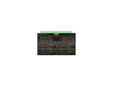 Roland D-05+D-50 MIDI Editor