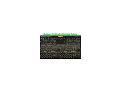 Roland D-05+D-50 MIDI Editor main image