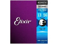 Elixir Acoustic 80/20 Bronze - POLYWEB Coating 13-56