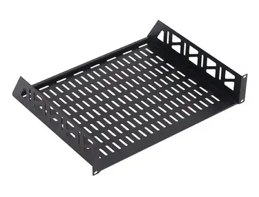 DavisLegend Fixed Rack Mount Shelf with Vented Panel (2U)