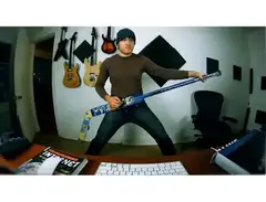 custom made hockey stick guitar
