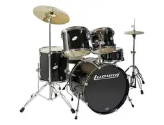 Ludwig BLEM Accent CS 5 Piece Power Drum Set LC225 Black