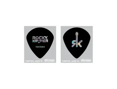 Jim Dunlop Jazz III Rocky Kramer Black Guitar Pick