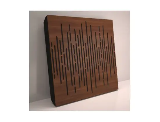 UA Acoustics Sound Absorption-Diffuse Acoustic Panel, "Wave" (Nut)