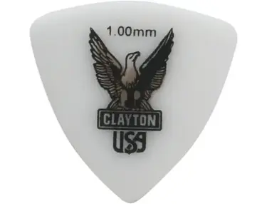 Clayton Eagle Acetal Rounded Triangle Guitar Picks, 1.00mm