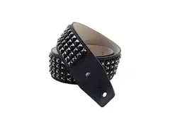 Jim Dunlop Distressed Black Studs Leather Strap main image