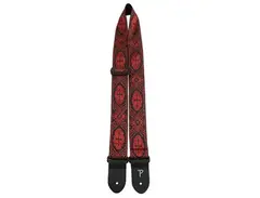 Perri's 2” RED CROSSES JACQUARD WITH LEATHER ENDS main image