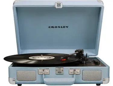 Crosley Cruiser Deluxe Suitcase Turntable, Tourmaline