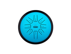 Nino Percussion Small Steel Tongue Drum - 7-inch, Blue image 2